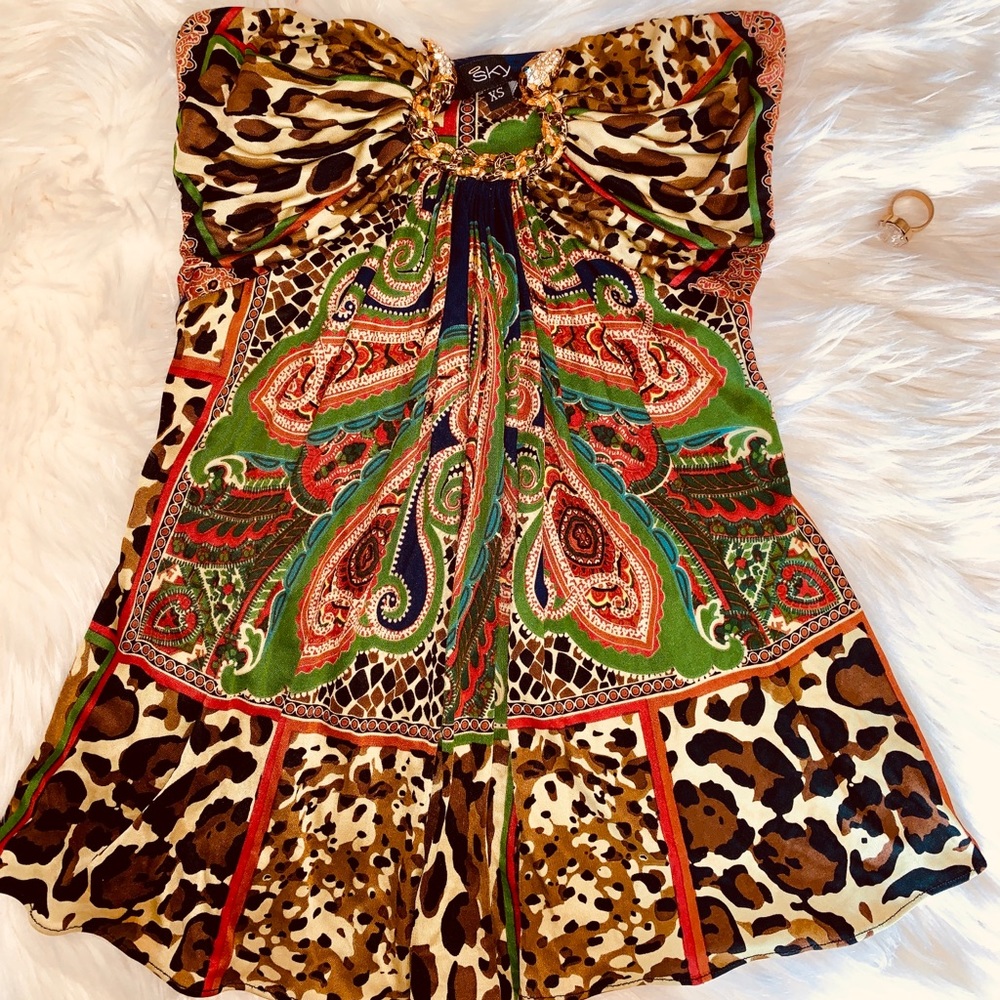 Strapless Sky Top 🐍 - Picture 4 of 5